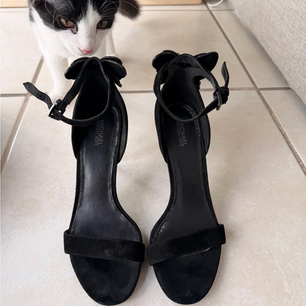 Michael Kors Black Ankle Strap Heels